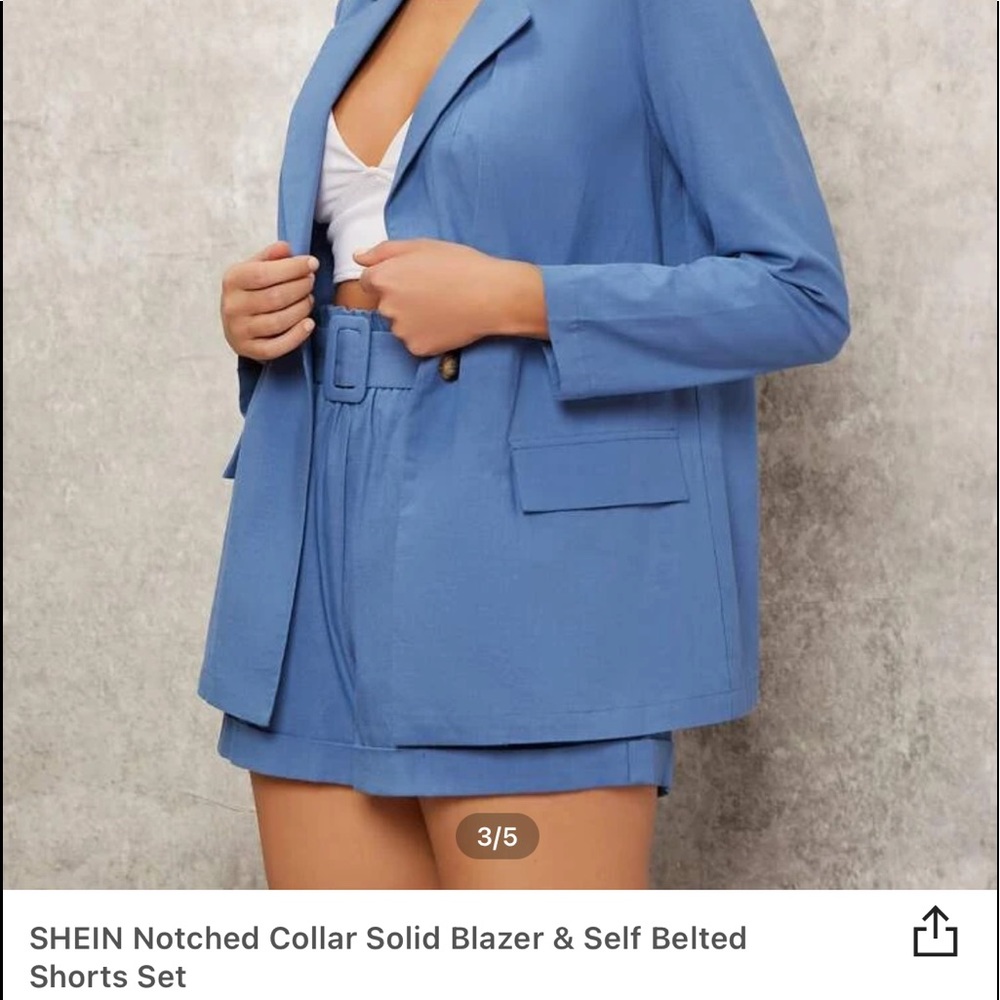 Shein Blazer and Short Set